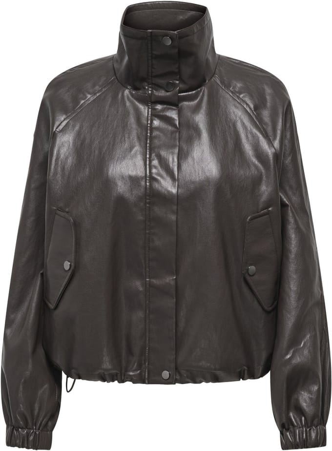 Only Jas Onlmini Faux Leather Jacket Cc Otw 15373805 Raven Dames Maat - L