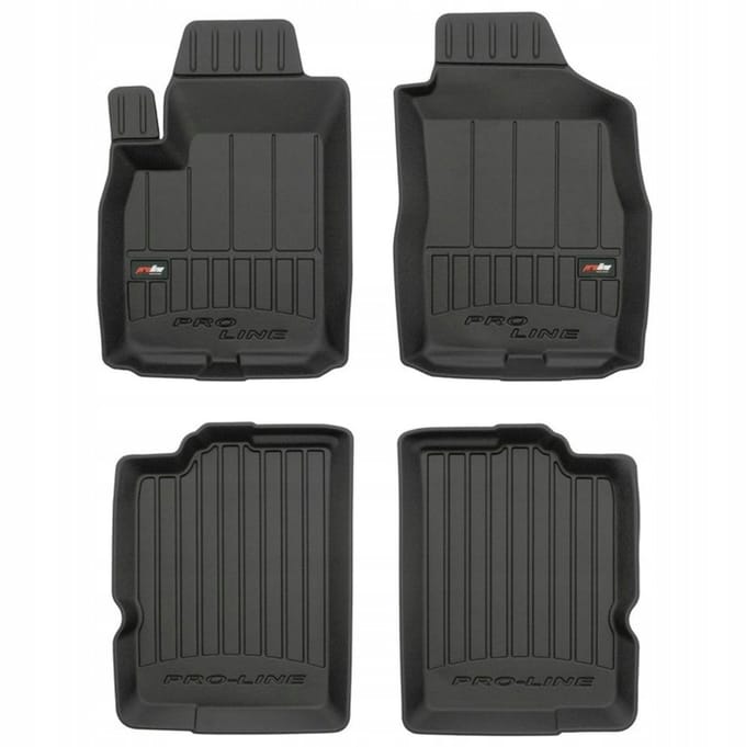 Frogum - 3D Pro-Line - Automatten Set - Geschikt voor FIAT Panda II 2003-2012 - 4-delig - Hoge Rand 6cm
