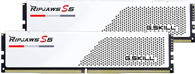 G.Skill Ripjaws S5 DDR5-6000 - 64GB - CL30 - Dual Channel (2 pcs) - Intel XMP - Wit