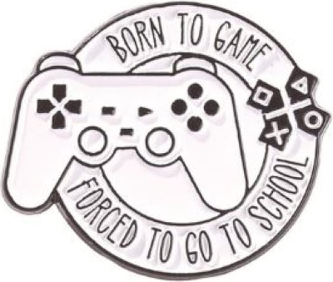 Pin Broche - enamel pin - kledingspeld - Born to game