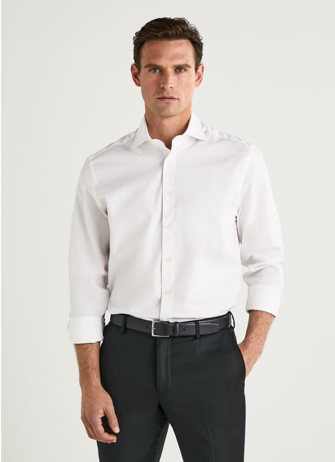 Shirt met lange mouwen Hackett Poplin Slim BC