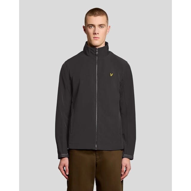 Lyle and Scott Mesh back soft shell jacket antraciet