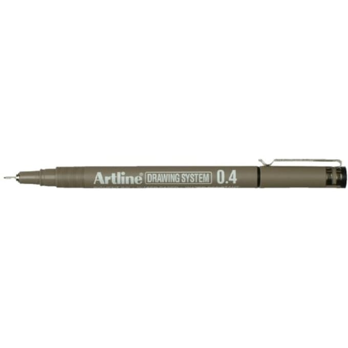 ARTLINE Drawing System Fineliner - 1 stuk - 0.4mm Lijndikte - Zwart