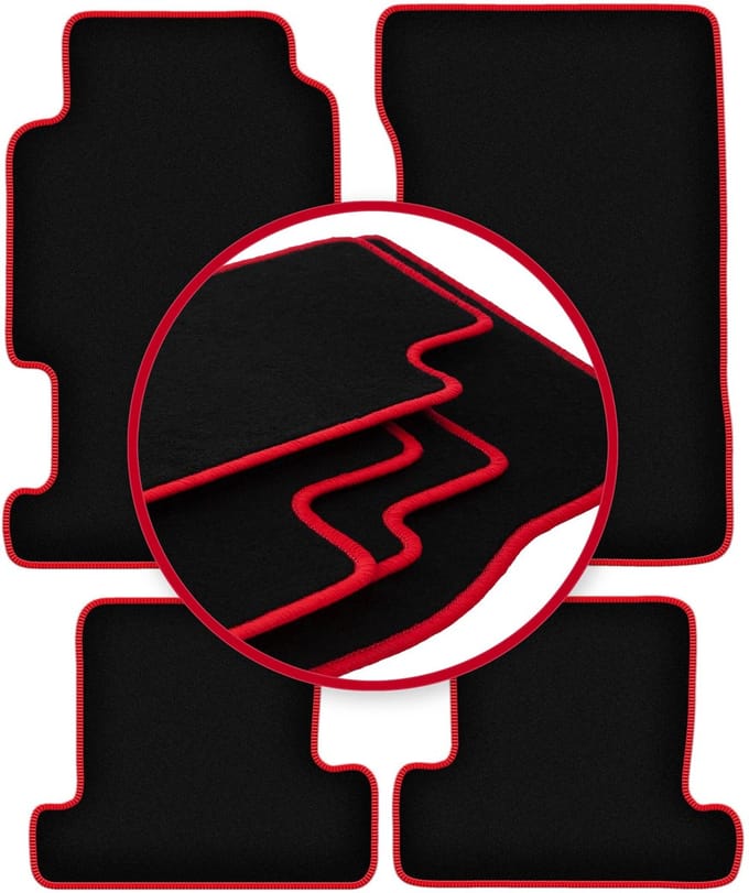 CARLUX-RED automatten voor: Honda Prelude IV coupé (1991-1996)