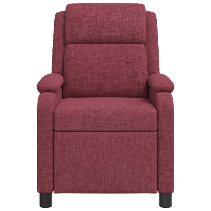 vidaXL - Recliner - Wijnrood - Stof