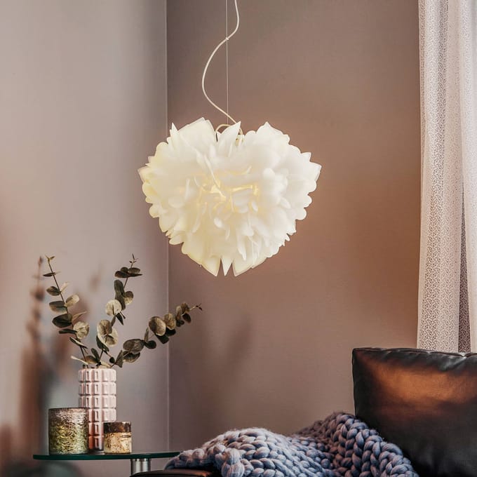 Slamp Veli Foliage hanglamp wit Ø 45 cm