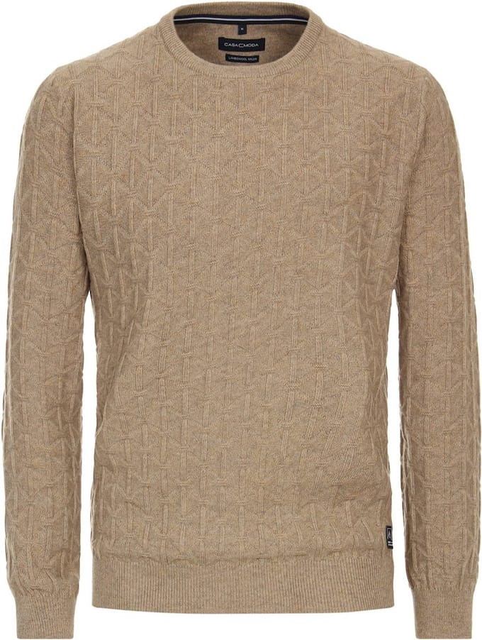 Casa Moda Nordic Expedition Trui Met Lamswol Ronde Hals - M
