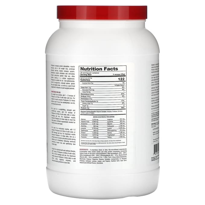 Metabolic Nutrition, Protizyme, Protéine de Conception Professionnelle, Crème de Fraise, 2 lb (910g)