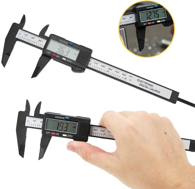 PROKING Digitale schuifmaat - Nauwkeurig meten - 150 mm - LCD Display - Incl batterij