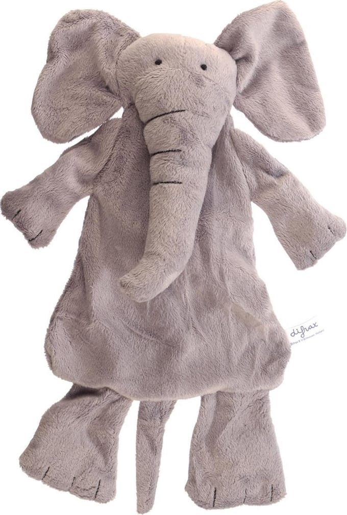 Difrax Knuffelolifant Elliot - Zacht - 2 stuks