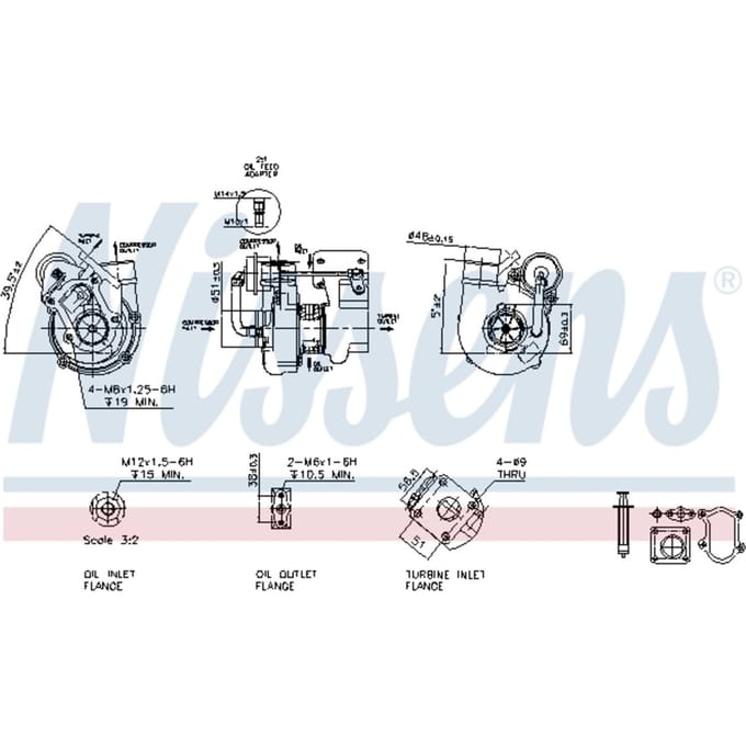 Supercharger, drukvulling NISSENS 93041