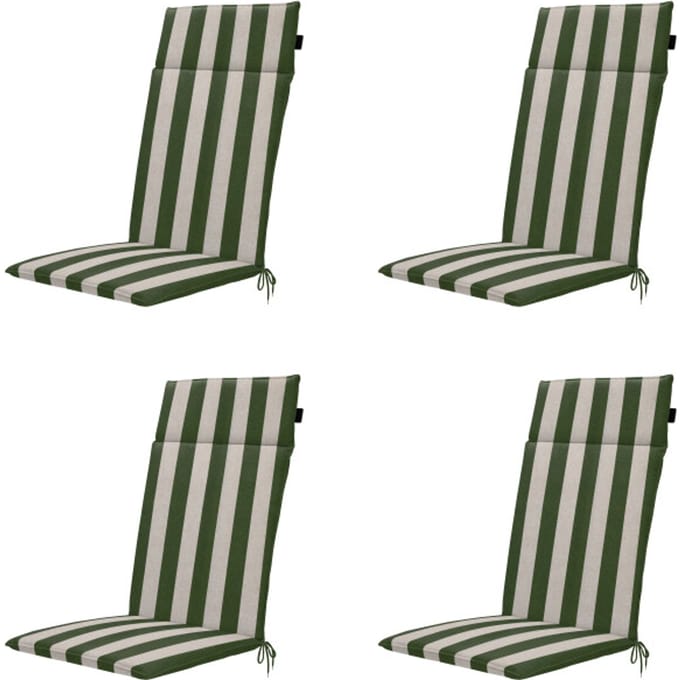 Madison tuintstoelkussen hoge rug amora - 120x50x4cm set van 4