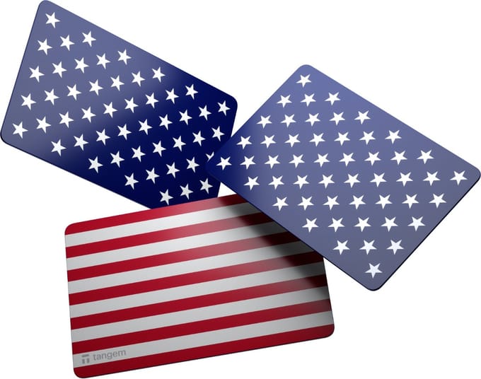 Tangem Wallet - 3 kaarten - USA - Hardware Wallet - NFC