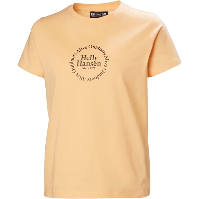 Helly Hansen Core Graphic T-shirt Met Korte Mouwen Geel S Vrouw