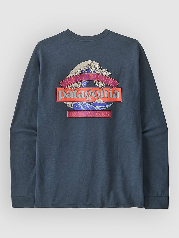 Patagonia Great Waves Responsibili- Longsleeve blauw