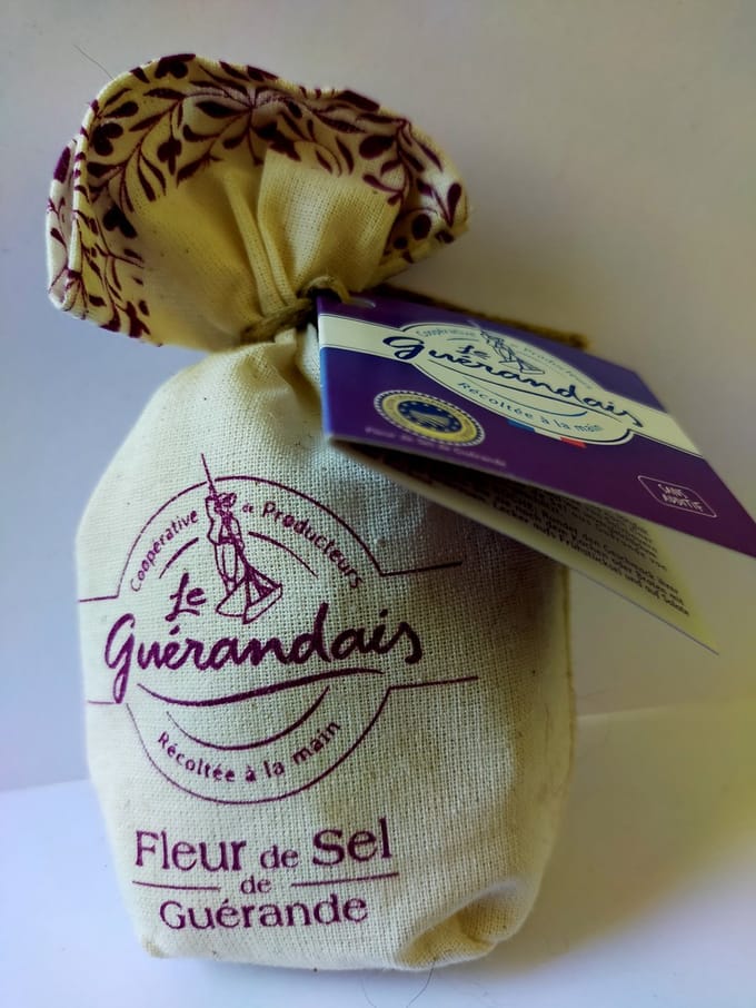 Le Guérandais Bloemzout Keltisch Fleur de Sel in linnen zak 125 gram