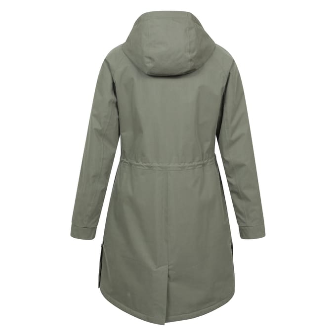 Mountain Warehouse dames/dames Polperro lichtgewicht gewatteerde waterdichte jas (Kaki Groen)
