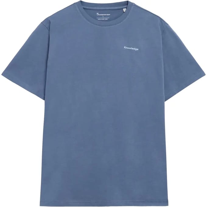 T-shirt met print op de rug biologisch katoen KnowledgeCotton Apparel