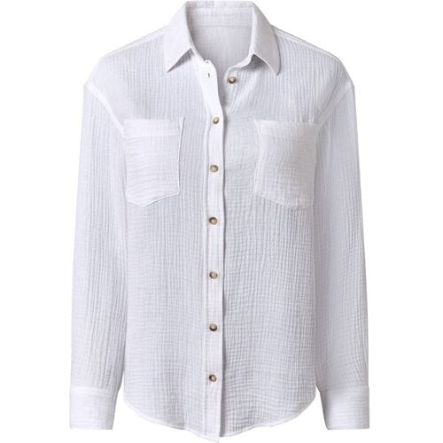 esmara Mousseline dames blouse (Wit, 34)