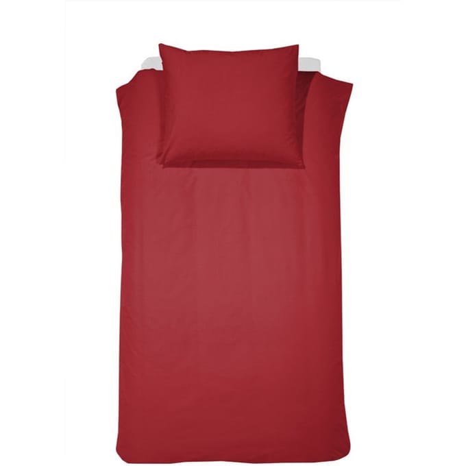 Dekbedovertrekset katoen 100 x 135 (24) red uni Damai