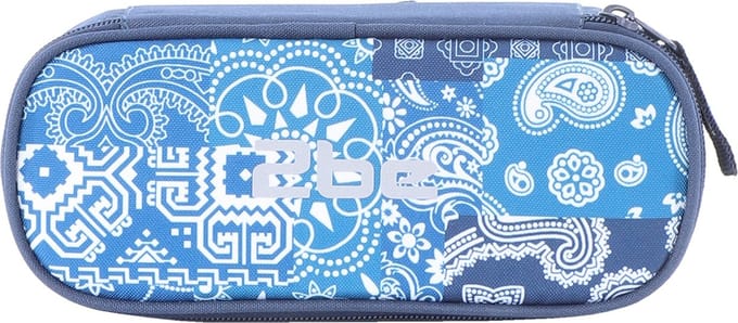 2be Etui / Pennenzak met ritssluiting - Koningsblauw - Koningsblauw