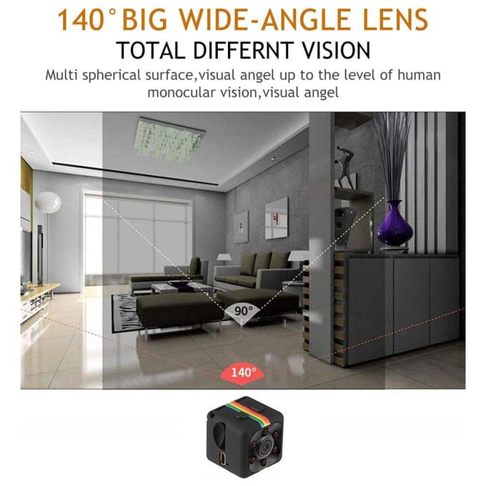 Petite caméra Mini caméra HD Caméra IR Vision nocturne Caméra vidéo Enregistreur DVR noir