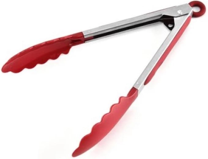Go Go Gadget - Siliconen BBQ-Tang - Keuken- & Serveertang - 20cm - Rood