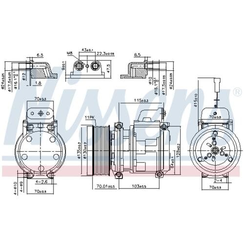 Airco-compressor NISSENS 890331