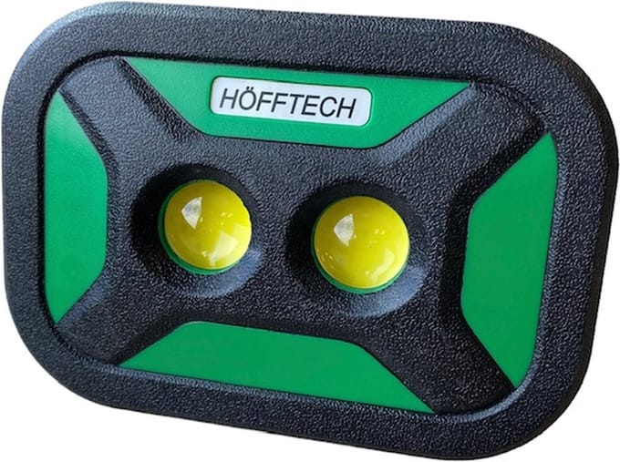 Hofftech Krachtige oplaadbare bouwlamp - 10W - IPX5 - met magneethandvat - 16 x 10 x 4,5 cm