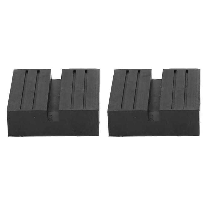 2 Stuks Krik Rubber Pad Universele Sleufvormige Frame Rail Pad Adapter Goede Drukvastheid Krik Hefpuck gray