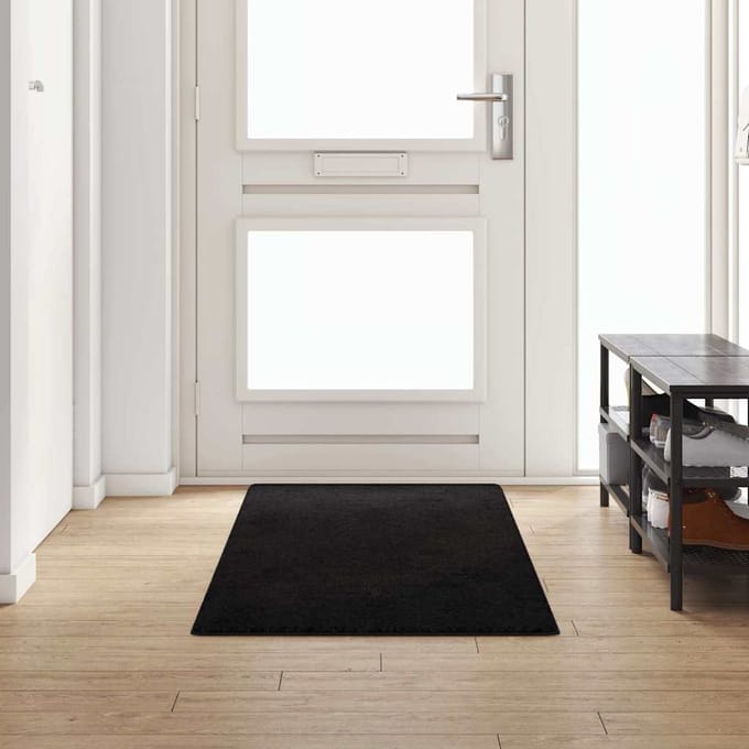 vidaXL - Tapijt - Loper - Zwart - 80 - x - 250 - cm - 100% - Polypropyleen - Tuft