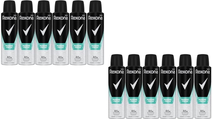 Rexona - Men - Deodorant Spray - Marine Fresh - Antiperspirant 48H - Grootverpakking - 12x 150ml