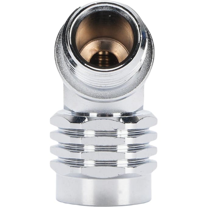 110 Graden Draaibare Adapter CR-Verchroomd Messing Slangadapter voor 2e Trap Duikregulator white