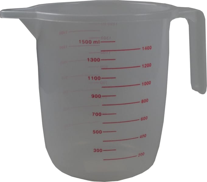 Benson Maatbeker - Kunststof - 1500 ml - Handvat - Maataanduidingen