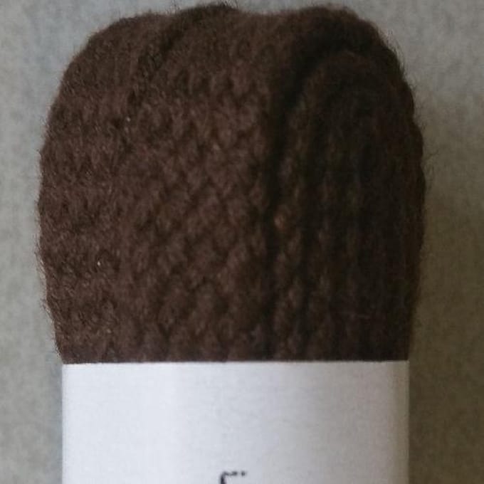 8mm x 60cm Donkerbruine Platte Bergal schoenveters
