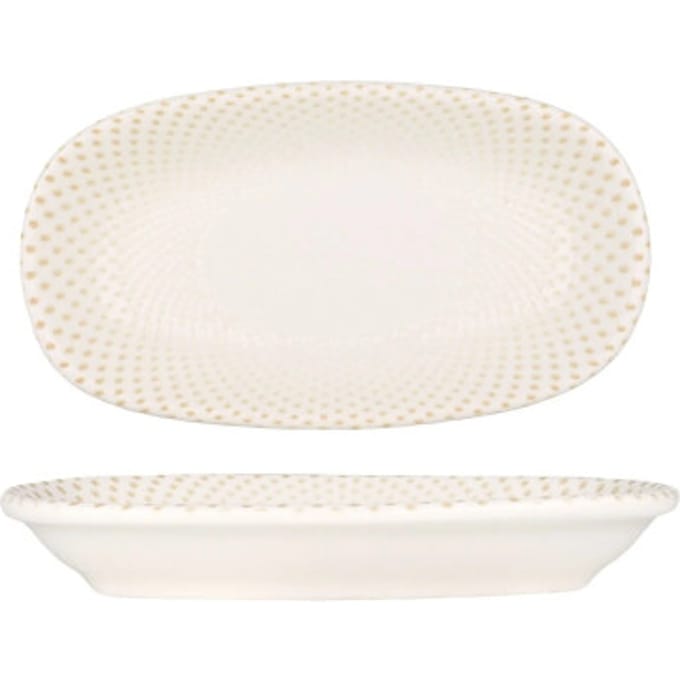 Rinart Serveerschaal - Punto - Porselein - 16x9 cm - set van 2