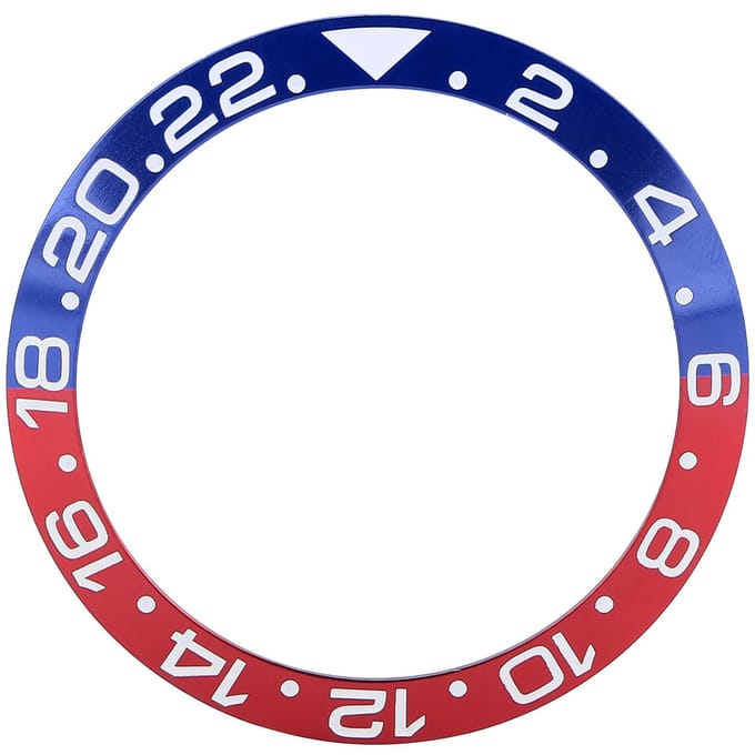 Aluminium Horloge Bezel Inzetstuk Polshorloge Bezel Inzetstuk Ring Vervangingsonderdelen Accessoire blue