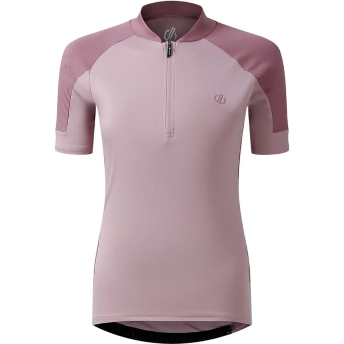 Dare2B Dames Flutter Half Zip Fietsjersey met korte mouwen