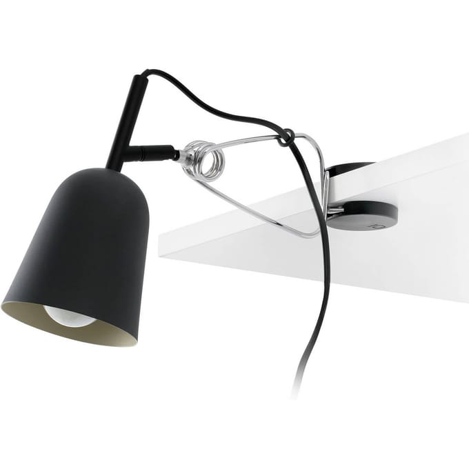FARO BARCELONA Klemlamp Studio, zwart/crème