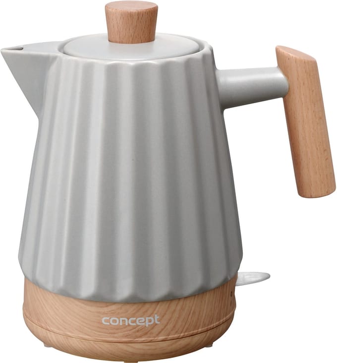 Concept - waterkoker - keramisch - 1500W - 1,5L - lichtgrijs RK0091
