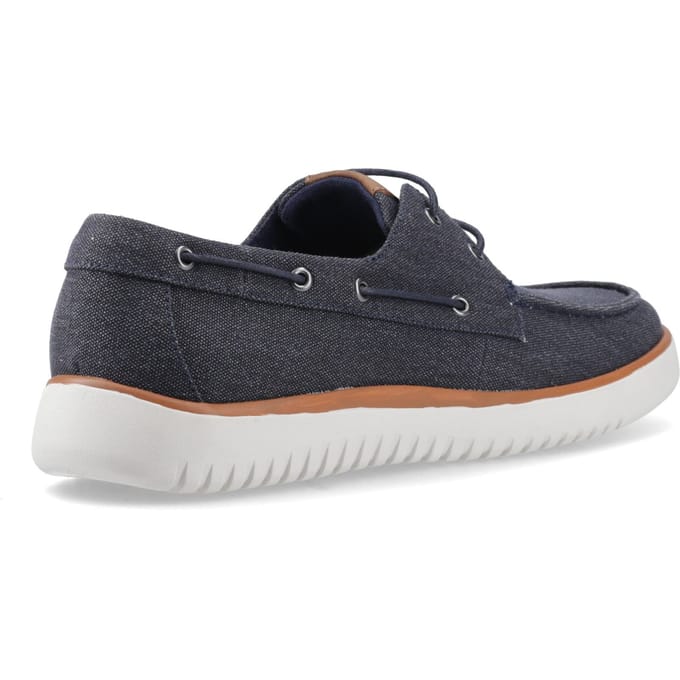 Hush Puppies Daniel Canvas Heren Marineblauwe Bootsschoenen