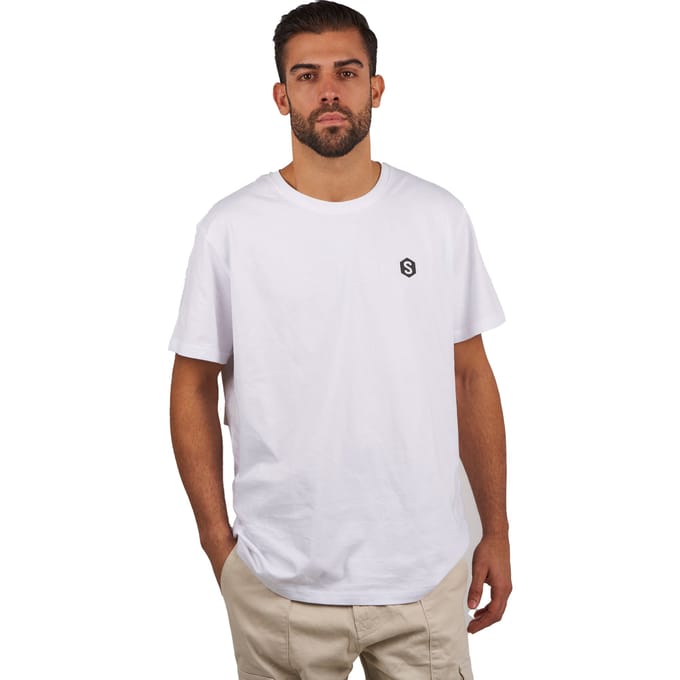 Oversized SPRBCO-001 Heren-T-shirt met korte mouwen en ronde kraag