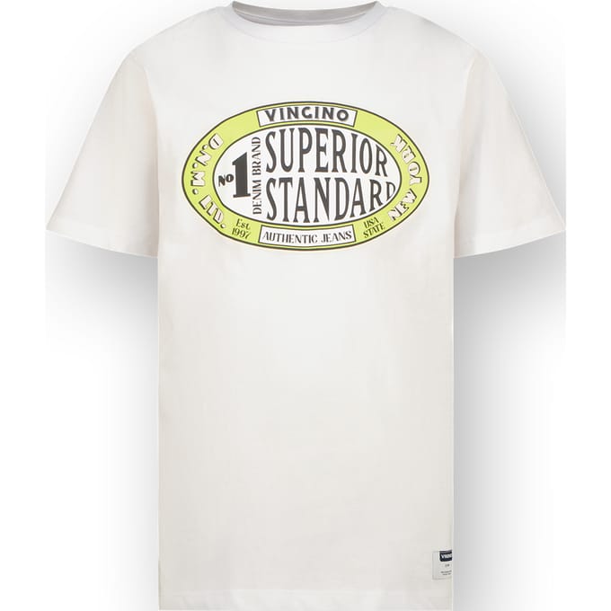 Vingino Hoapy Real White Maat: 10 | T-Shirts Outlet | Unisex | Wit