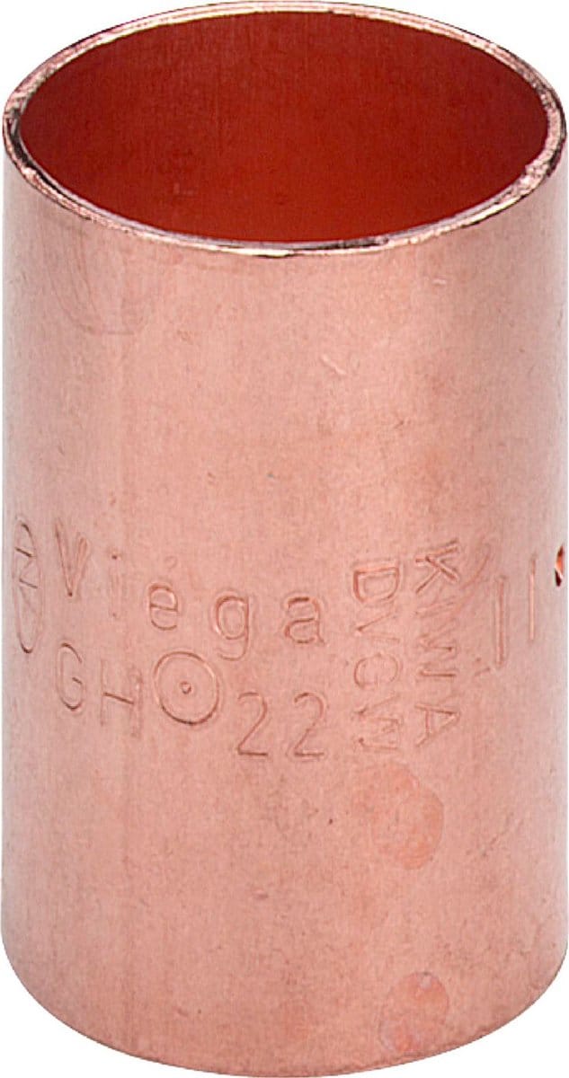 Sok capillair 22x22mm roodkoper