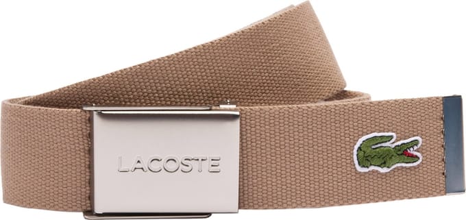 LACOSTE Riem Casual Woven Strap W90 Viennois Beige