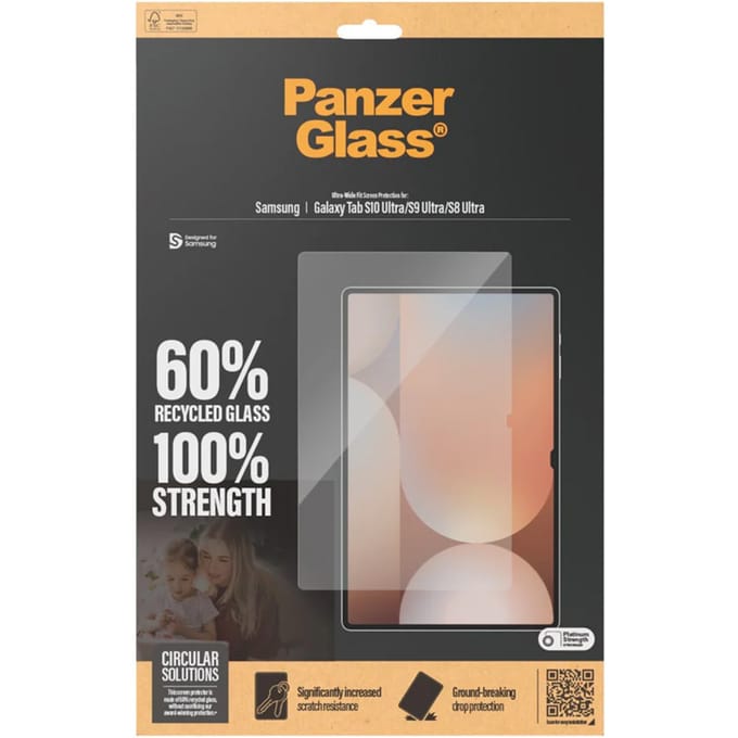 PanzerGlass - Tablet Screenprotector - Geschikt voor Samsung Galaxy Tab S8 Ultra | S9 Ultra | S10 Ultra