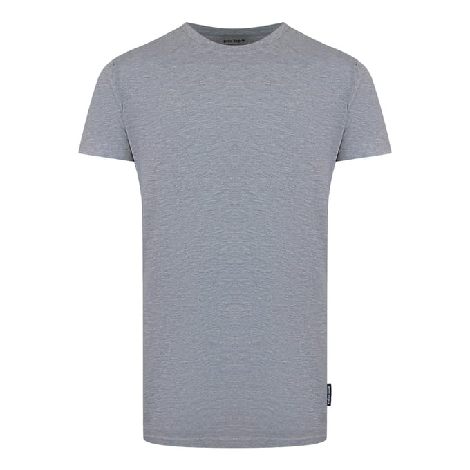 Korte Mouwen Rekbare T-shirt in Zilver