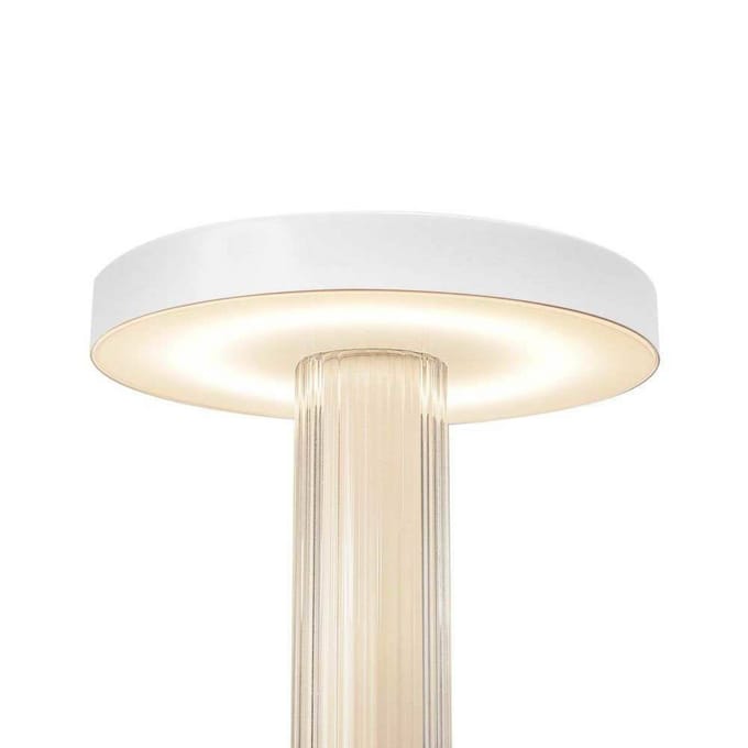 DFTP by Nordlux LED tafellamp Trezzi, wit, hoogte 22 cm, metaal/glas