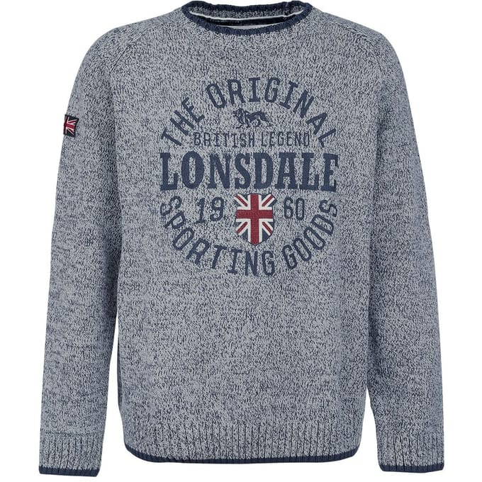 Lonsdale London Borden Heren Sweatshirts - grijs - S