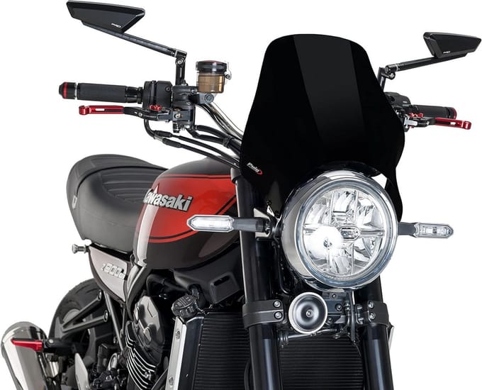 Windscherm voor Naked Motoren - Zwart